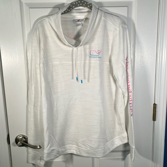 Vineyard Vines Tops - Vineyard vines funnel neck sweatshirt with whale graphic on the back size large